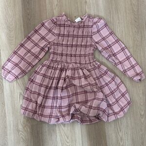 Plaid Pink Kids Dress